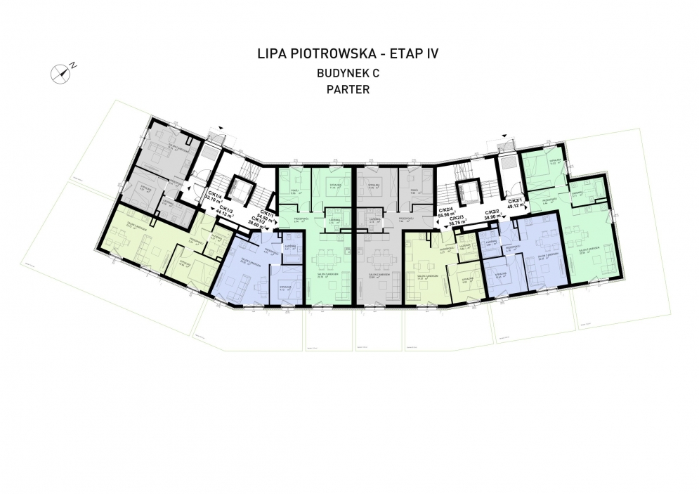 Lipa Piotrowska - Budynek C - III ETAP W SPRZEDAŻY - Parter